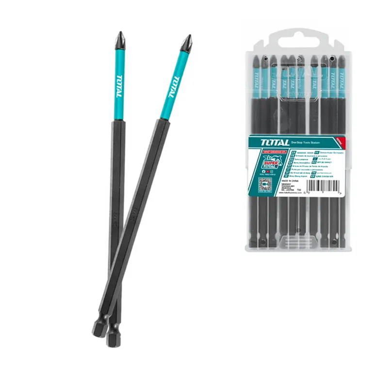 Total 10 Pcs 150 mm PH2 Impact Screwdriver Bit Set (TACIM16PH263)