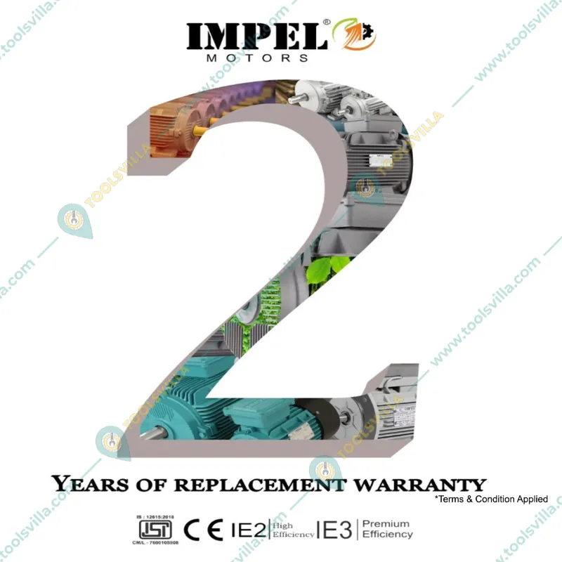 Impel IE2 Series 20 HP Three Phase 2 Pole Foot Mounted AC Induction Motor With 2 Years Warranty