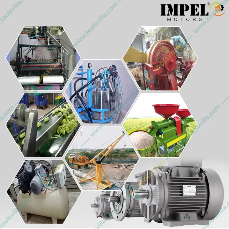 Impel IE2 Series 5 HP Three Phase 2 Pole Foot Mounted AC Induction Motor With 2 Years Warranty