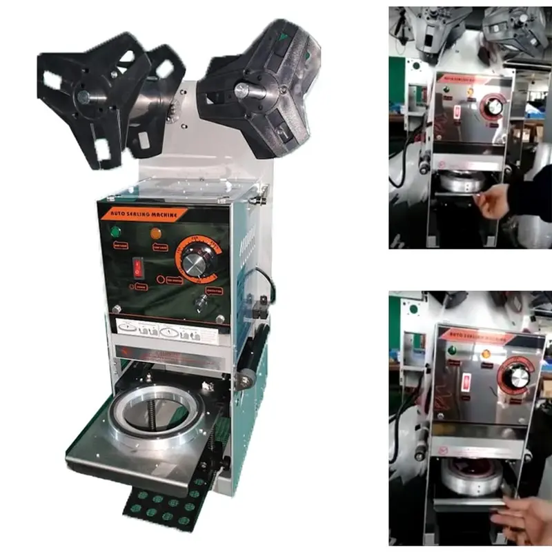70, 75, 90 & 95 mm Diameter Electric Single Cup Sealing Machine 