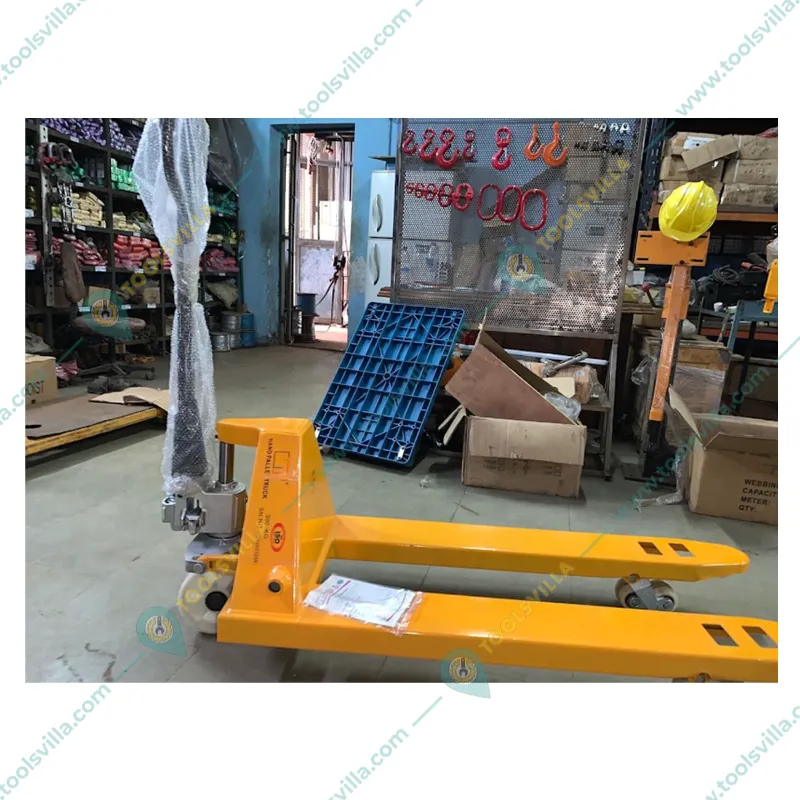 HT 3 Ton Capacity Hand Pallet Truck With 205 mm Maximum Lifting Height Fork Size (L x B)- 1150 x 550 mm, Nylon Wheels