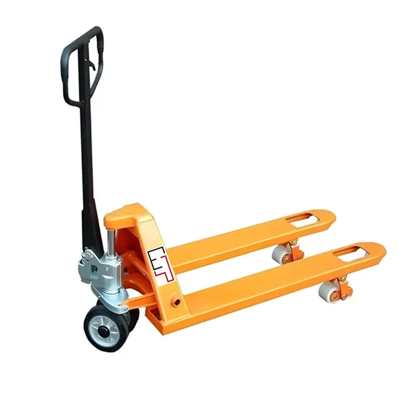 HT 3 Ton Capacity Hand Pallet Truck With 205 mm Maximum Lifting Height Fork Size (L x B)- 1150 x 550 mm, Nylon Wheels