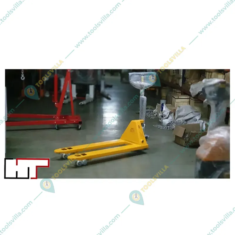 HT 3 Ton Capacity Hand Pallet Truck With 205 mm Maximum Lifting Height Fork Size (L x B)- 1150 x 550 mm, Nylon Wheels