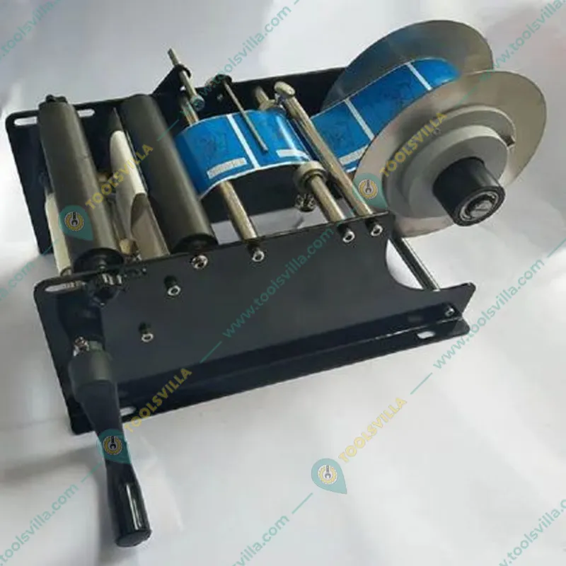 Manual Round Bottle Labeling Machine, Adhesive Sticker Label