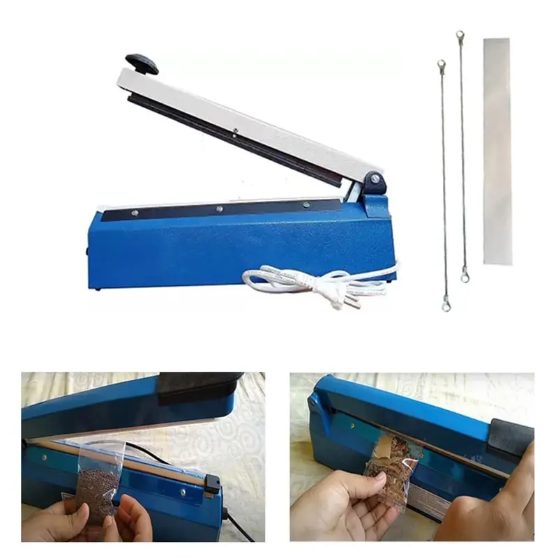 Impulse Type 8 Inch Hand Sealer Machine 200W, AL Body & Transformer