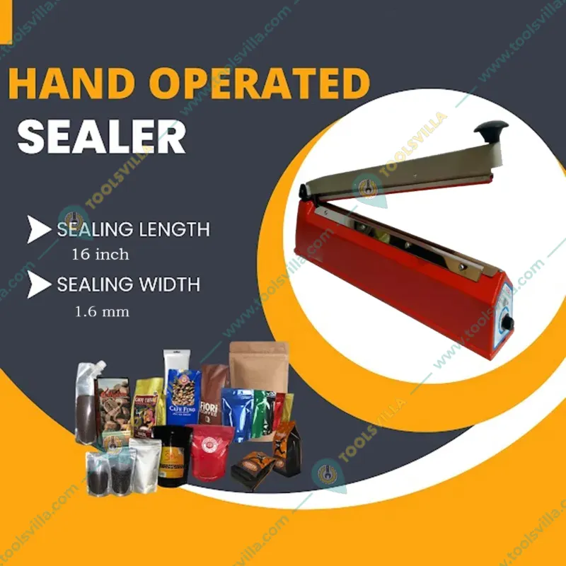 Impulse Type 16 Inch Hand Sealer Machine 400W for Pouch Sealing