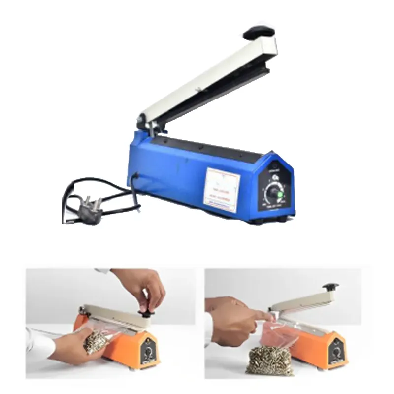 HEAHS-200, 8 inches Impulse Type Low Grade Pouch Sealer with 2 Transformers