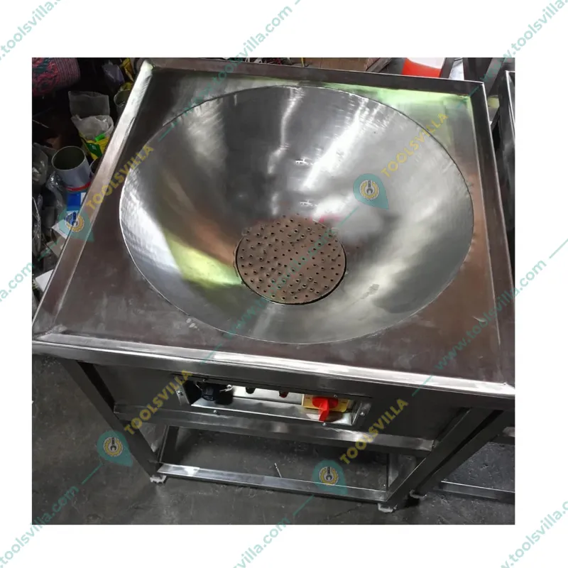 Heavy-Duty 22 Inches Square Electric Kadai Standing Type 6000W, SS Body