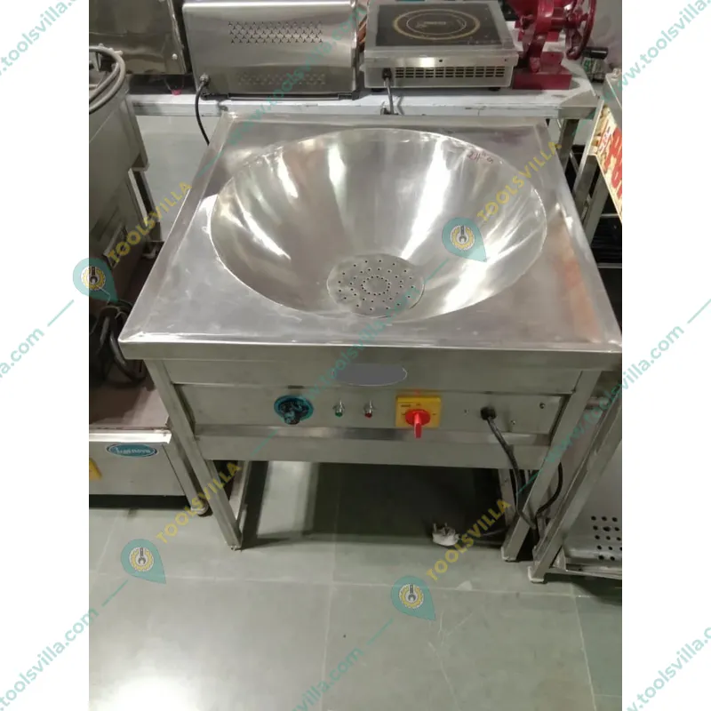 Heavy-Duty 22 Inches Square Electric Kadai Standing Type 6000W, SS Body