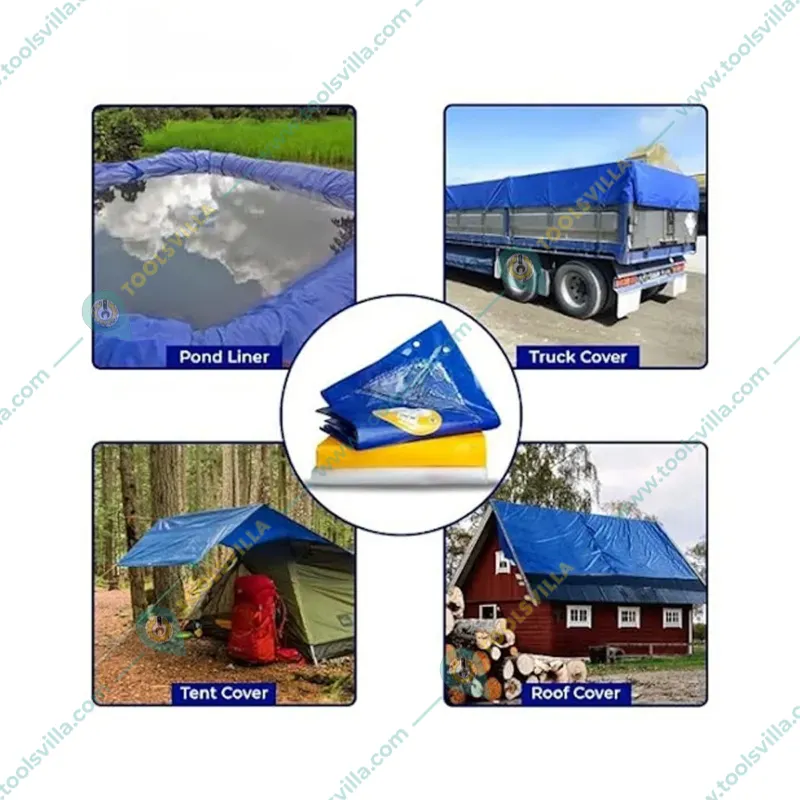 Siddhi 200 GSM HDPE, Waterproof, UV Protected Tarpaulin Sheet | Zero Filler and 100% Virgin(Size-Size-12 feet x 12 feet)