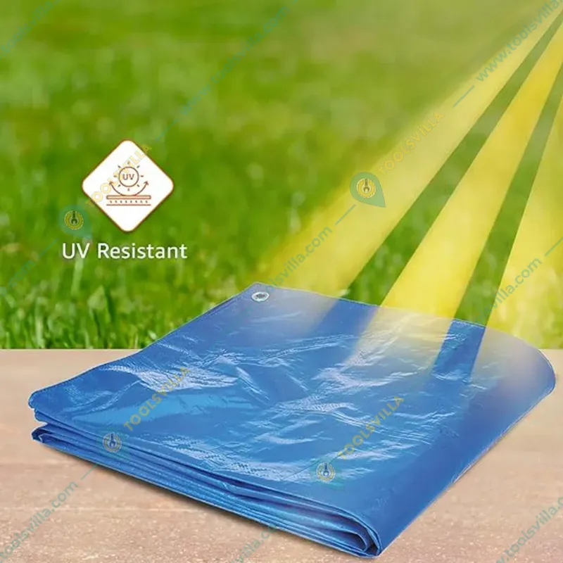 Siddhi 200 GSM HDPE, Waterproof, UV Protected Tarpaulin Sheet | Zero Filler and 100% Virgin(Size-Size-12 feet x 12 feet)