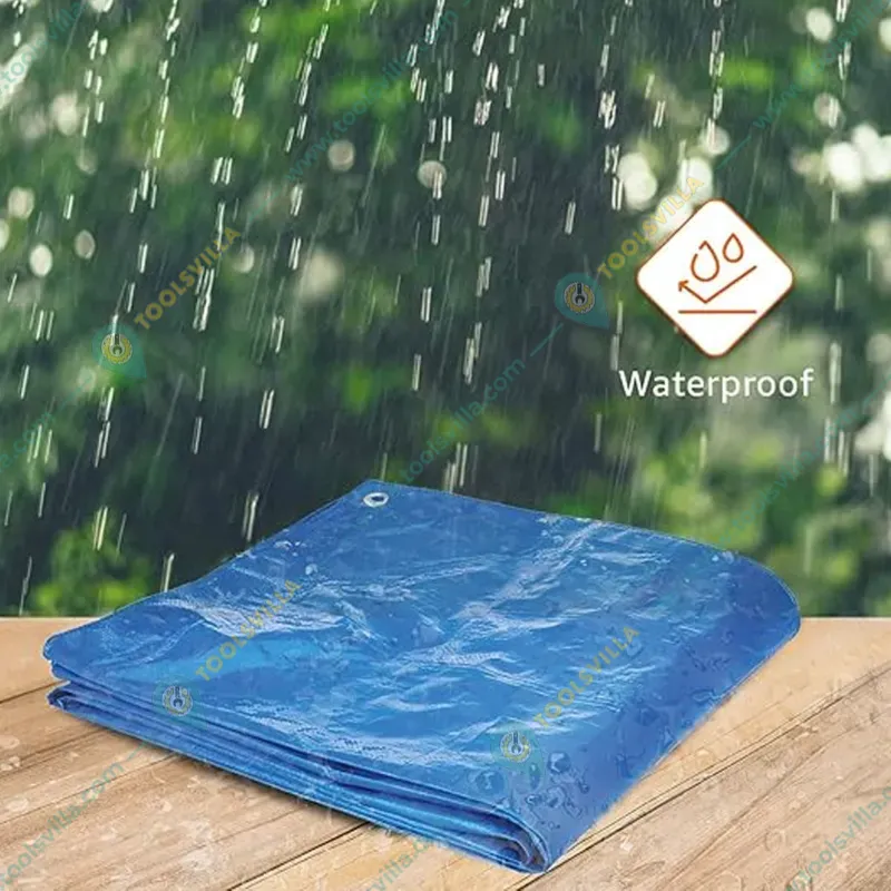 Siddhi 200 GSM HDPE, Waterproof, UV Protected Tarpaulin Sheet | Zero Filler and 100% Virgin(Size-Size-12 feet x 12 feet)