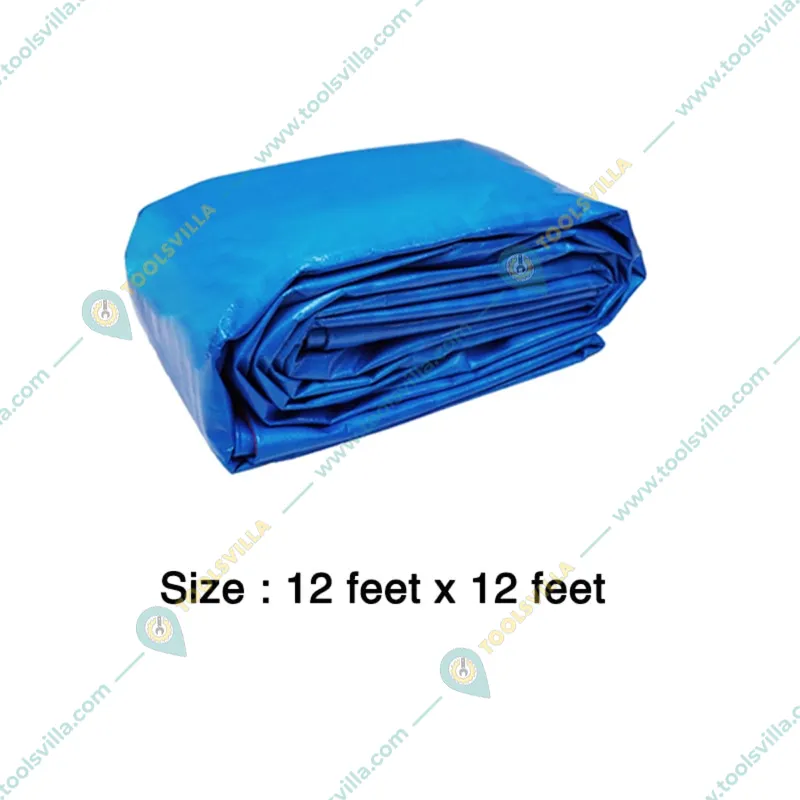 Siddhi 200 GSM HDPE, Waterproof, UV Protected Tarpaulin Sheet | Zero Filler and 100% Virgin(Size-Size-12 feet x 12 feet)