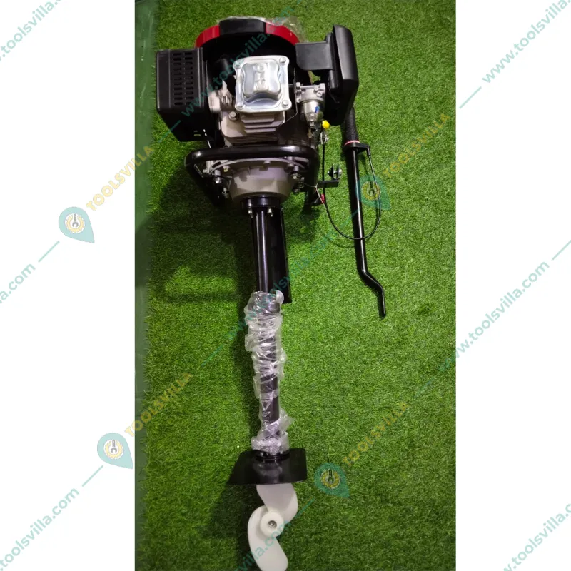 MECSTROKE Outboard Motor, 7HP 196CC 4 Stroke Inflatable Fishing/Outboard Boat Machine with Air Cooling CDI System