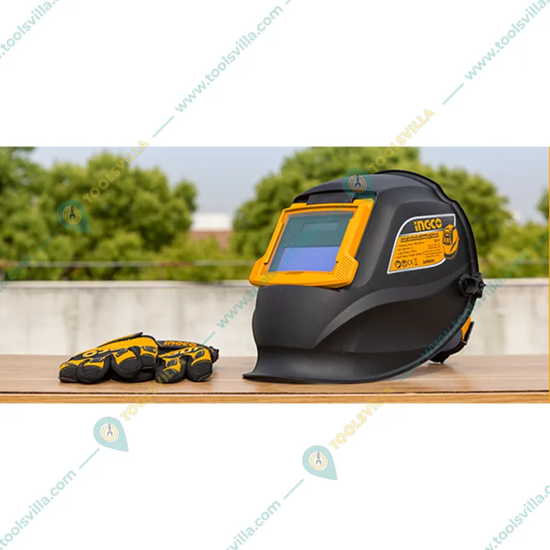 Ingco 90x35 mm Auto-Darkening Welding Helmet With DIN 16 UV/IR Protection (AHM009)