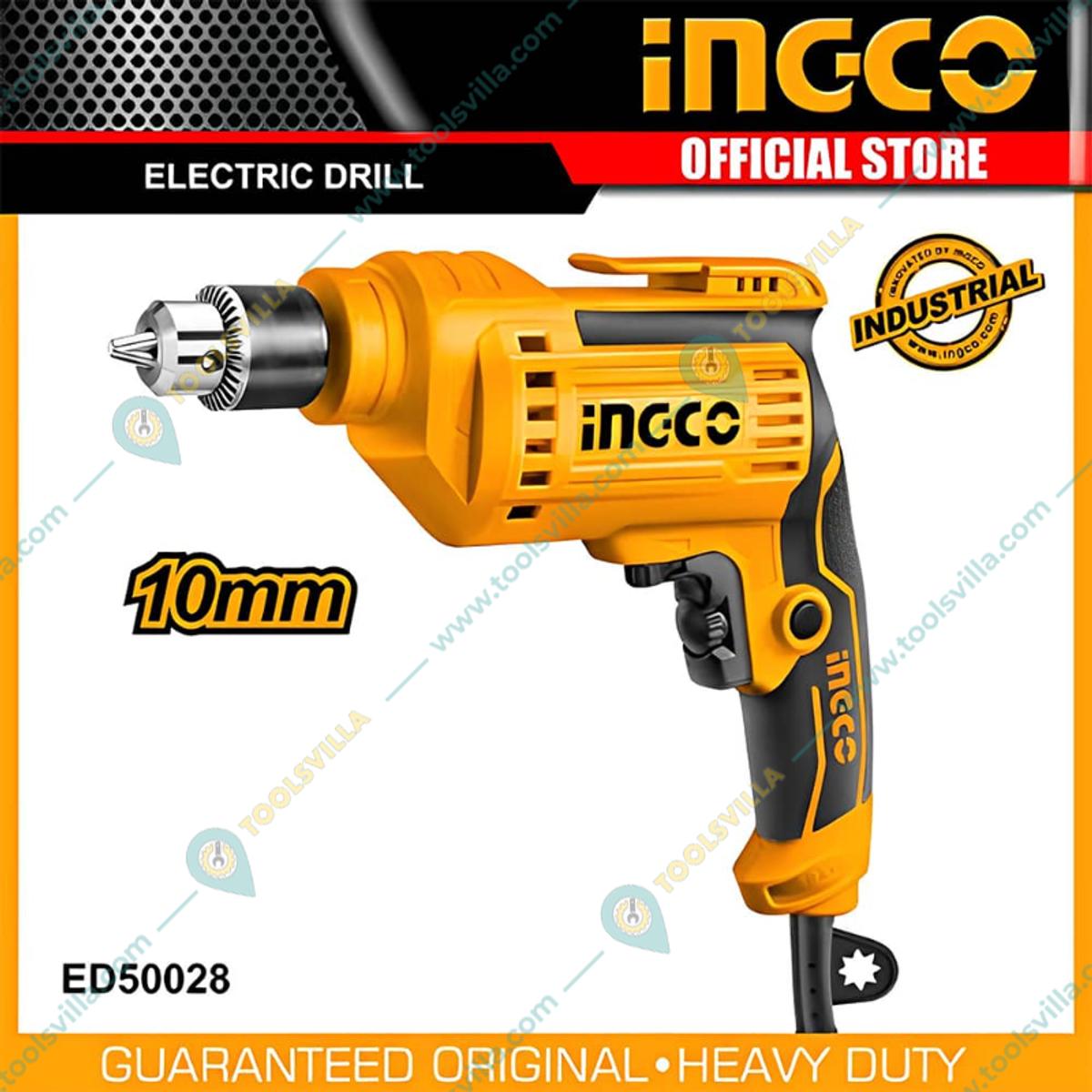 INGCO - Ingco ED50028 Variable Speed Electric Drill 10mm, 500W, 3300RPM