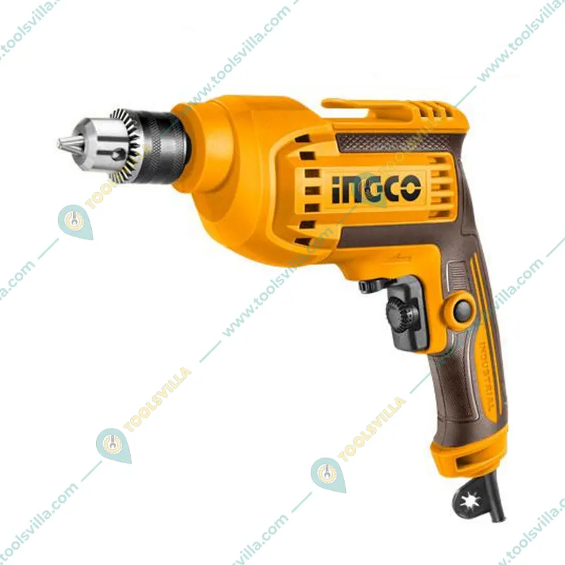Ingco 10mm 550 Watt With Variable Speed & F/R Function Electric Drill, 0-3300 RPM (ED55038)