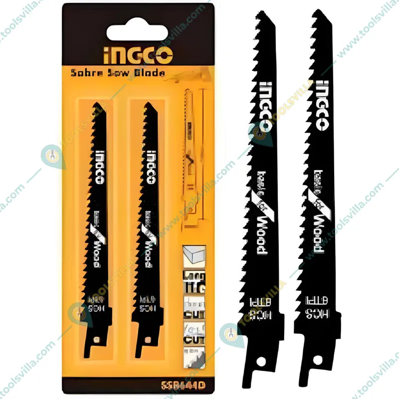 Ingco 150 mm Reciprocating Saw Blades for Wood Cutting (SSB644D) 