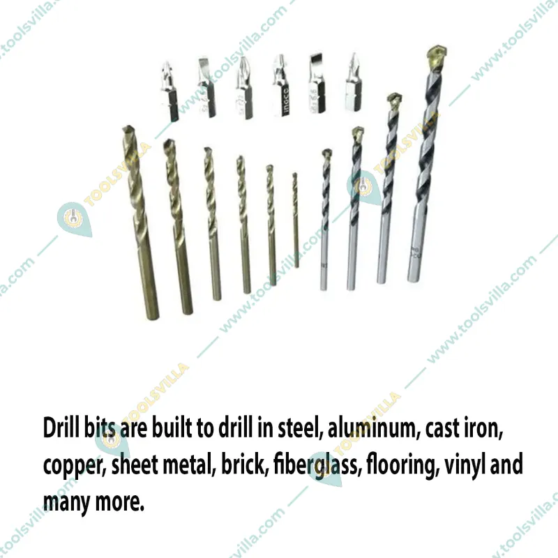 Ingco 16 Pcs Drill Bits & Screwdriver Bits Set (Pack Of 2)