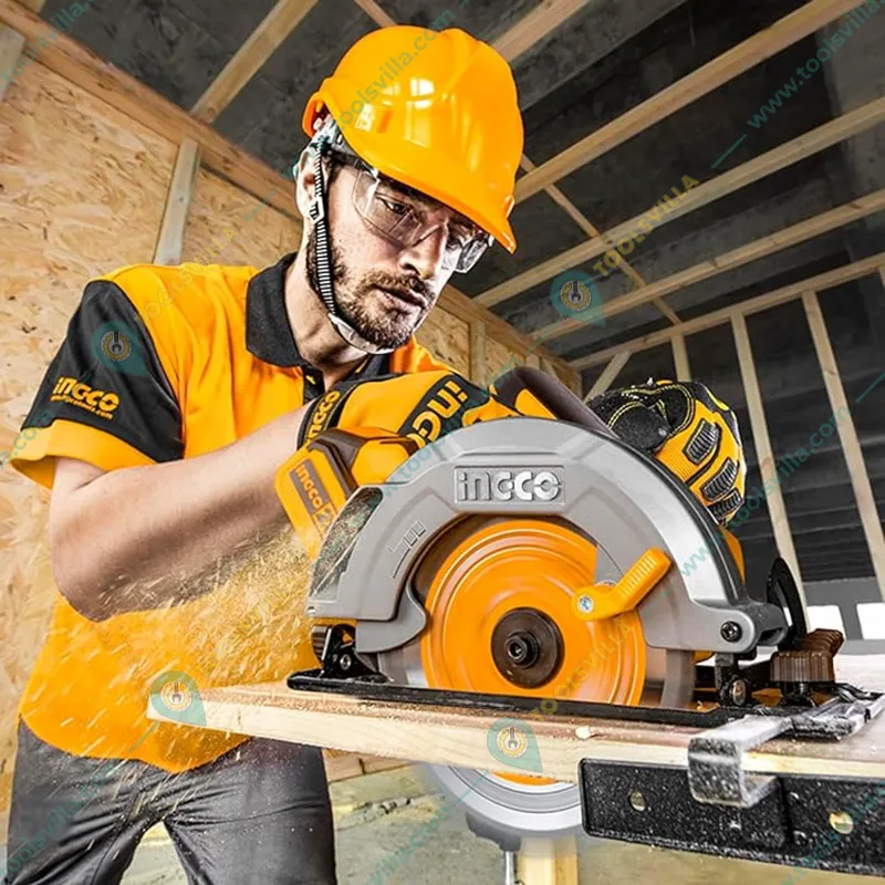 Ingco 185 mm 20V Lithium-Ion Cordless Circular Saw with Cutting Blade, 4800 RPM (CSLI1851)