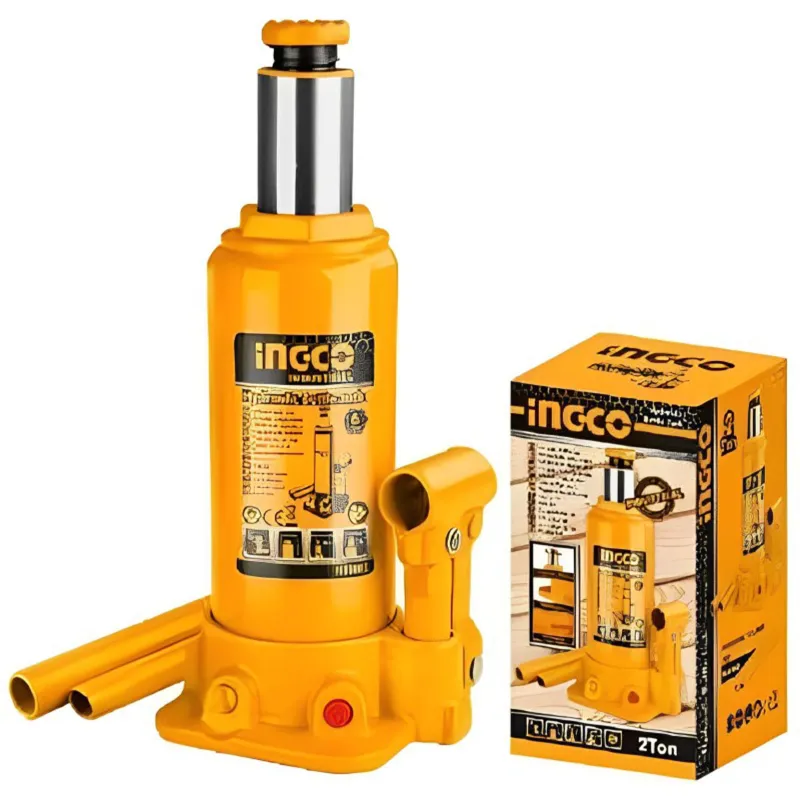 Ingco (HBJ2002) 20 Ton Capacity Hydraulic Bottle Jack With Safety Valve-460 mm Maximum lifting Height