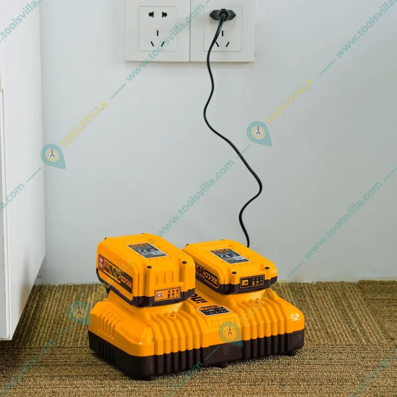 Ingco P20S 20V 2-Slots Fast Intelligent Charger (FCLI2034)