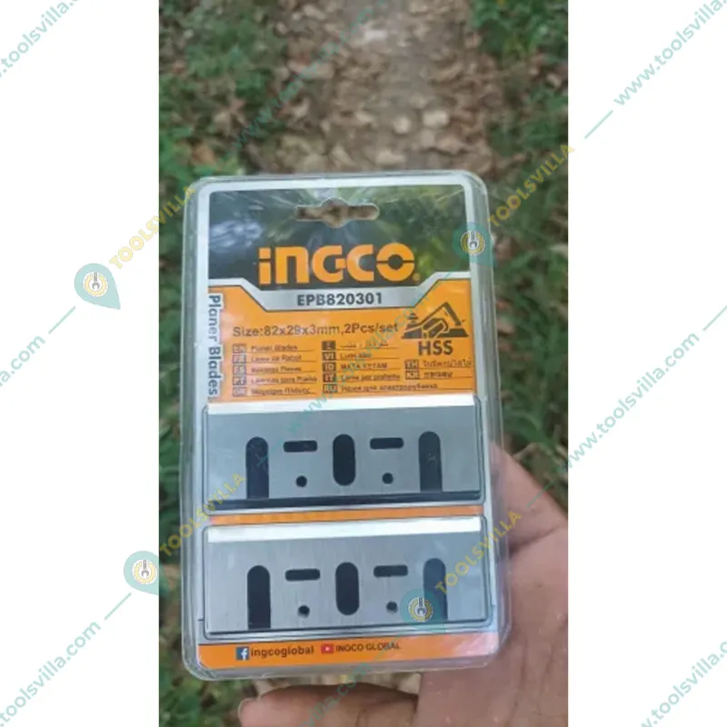 Ingco 2 Pcs 82 X 29 X 3 mm HSS Planer blade (EPB820301)