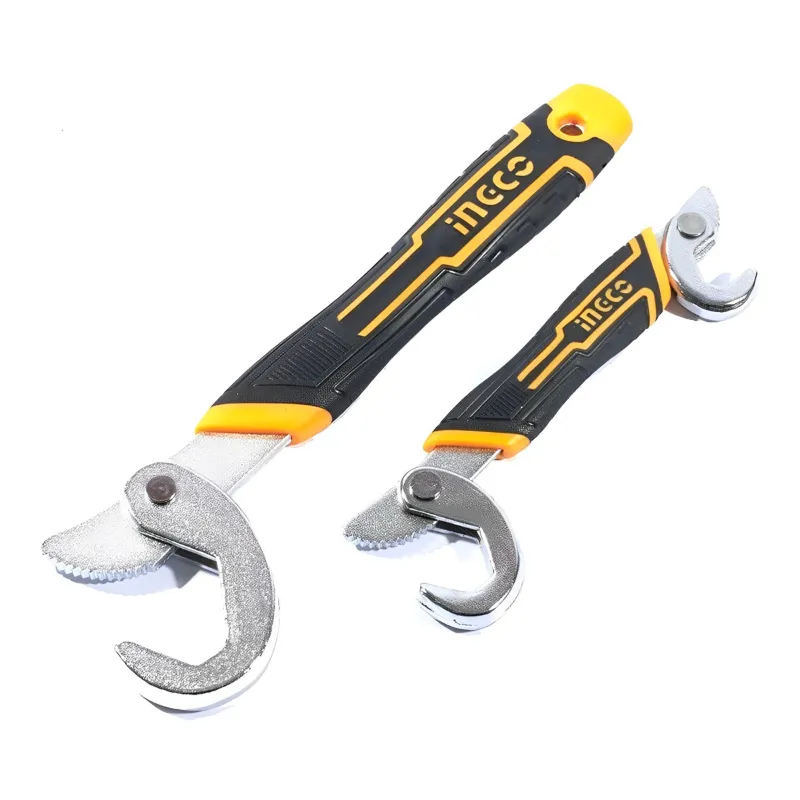 INGCO 2 pcs Bent Wrench Set - Double Open End Wrench and Single Open End Wrench (HBWS09328)
