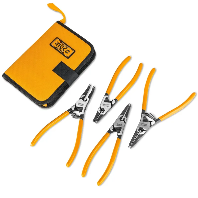 Ingco 5 Inch Circlip Plier Set Of 4 Pcs (HCCPS26125)