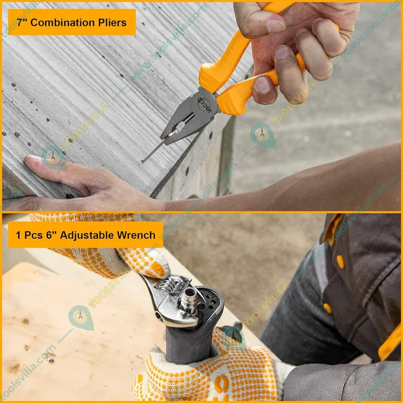 INGCO 7 pcs Household Hand Tool Set (HKTH10807)
