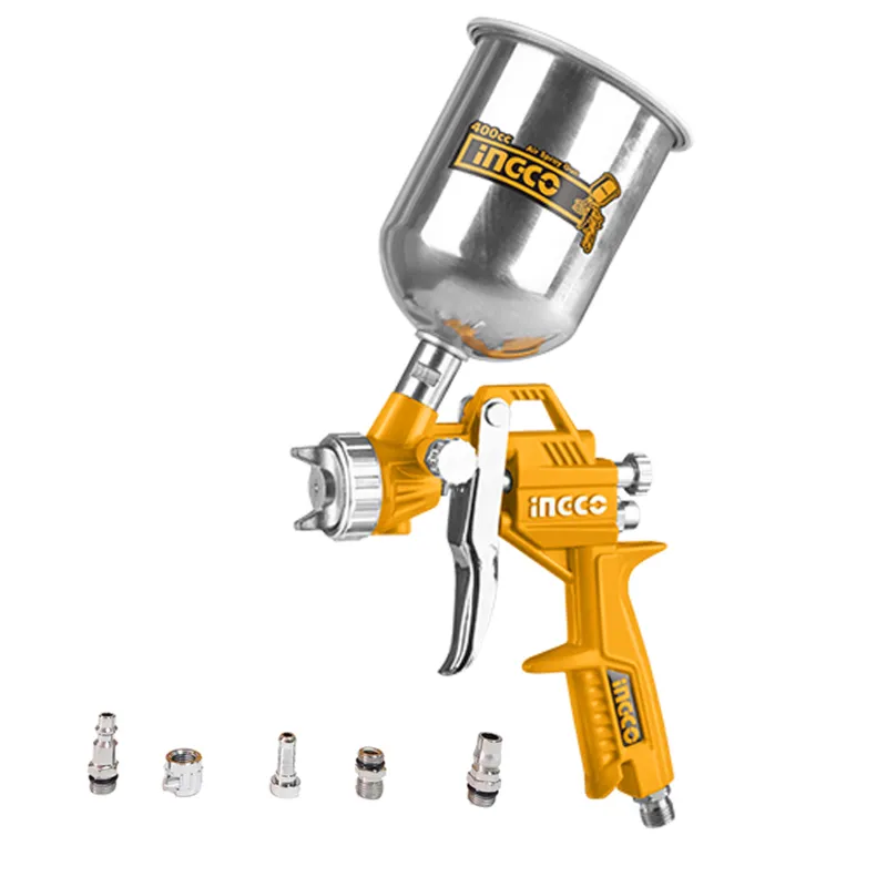 Ingco 400cc 1.5 mm Nozzle Size Professional Air Spray Paint Gun (ASG4041)