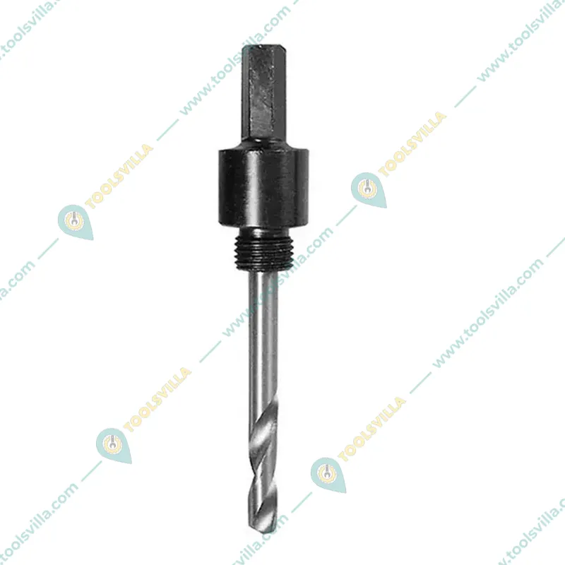Ingco Hex Shank Arbor for Hole Saw, Suitable for Wood, Metal, Aluminium and PVC (Pack of 1)(Size-3/8 Inch)