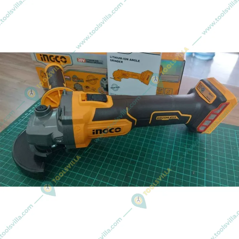 INGCO 4 inch (100 mm) 8500 RPM Lithium-Ion Cordless Angle Grinder Without Battery And Charger (CAGLI201008)