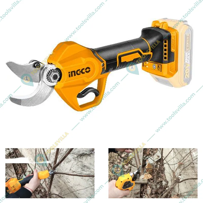 INGCO 20 & 30 mm Lithium-Ion Cordless Gauge Straight Shear 20 V Without Battery & Charger (CSSLI20308)