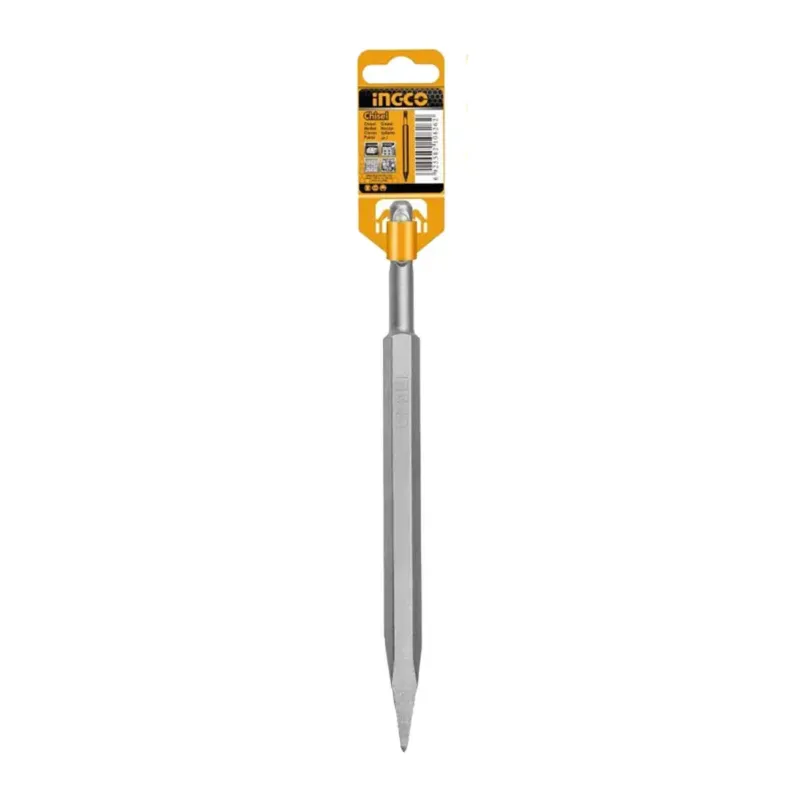 Ingco 14x250mm SDS Plus Pointed Chisel (DBC0112501) - Pack Of 1 Pcs