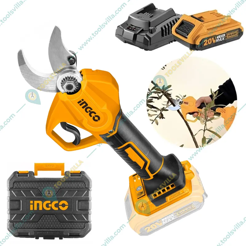 INGCO 20 mm & 30 mm Cordless Gauge Straight Shear 20 V With Battery & Charger (CSSLI203083)