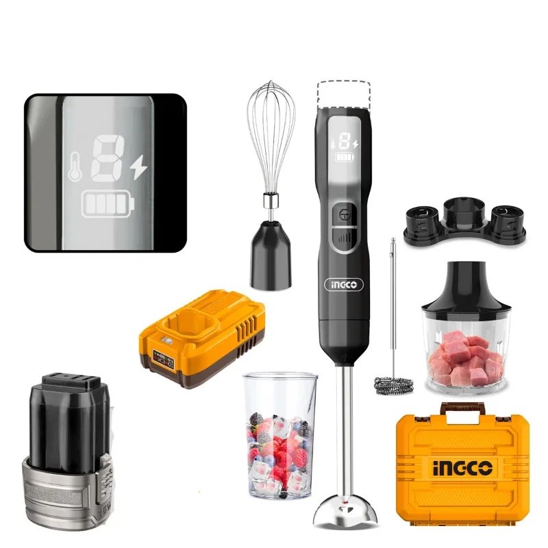 Ingco 5-in-1 Cordless Hand Blender Set (CHB056K)