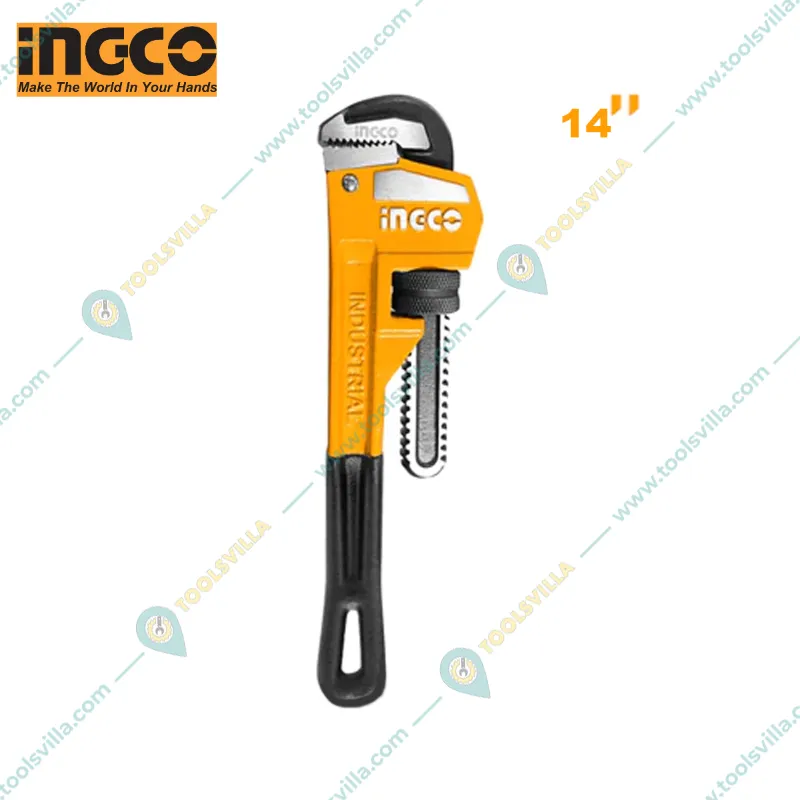 INGCO 14 Inch(350 mm) Pipe Wrench With 50mm Max. Clamping Diameter (HPW0814)