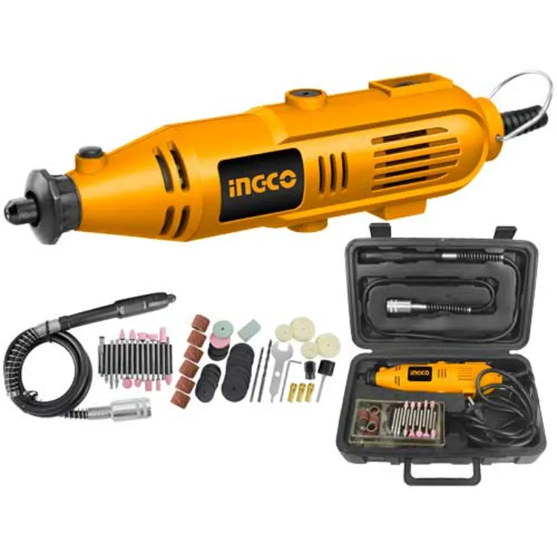 INGCO 3.2 mm Mini Die Grinder 130 W, with 52 pcs Accessories (MG1309)