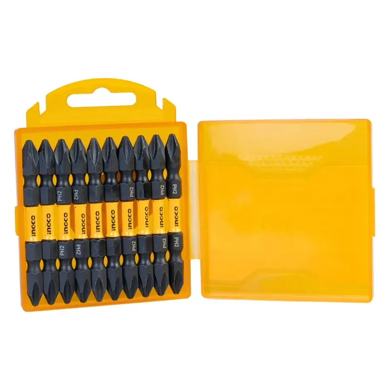Ingco 10 Pcs 65 mm Impact Screwdriver Bit Set (SDBIM21PH233)