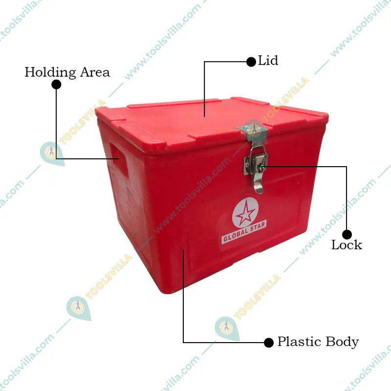 Global Star 25 Litre Insulated Chiller Ice-Box, 8 to 12 hrs Insulation Support for Picnic and Outing Purpose