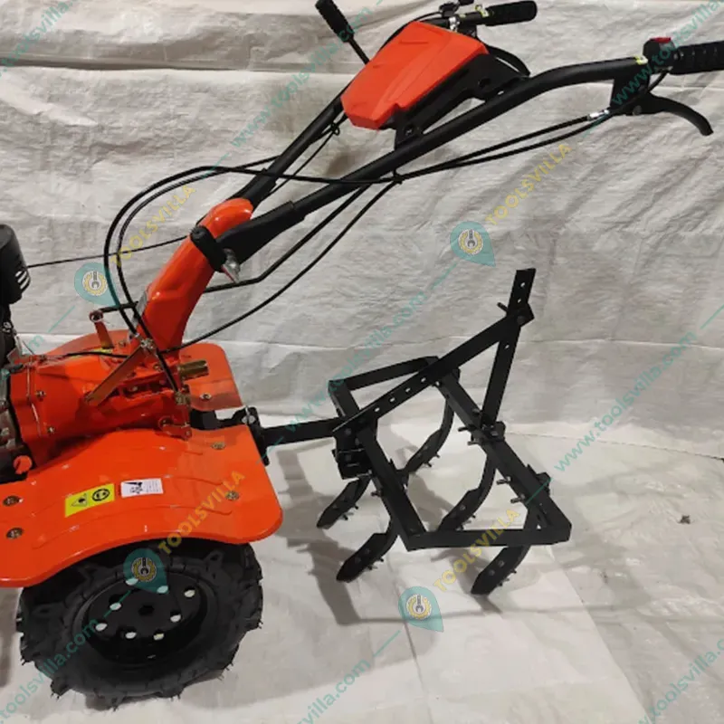 Heavy Duty 16 Inch Iron Wheel & 5 Tyne Cultivator Attachment Combo For 5 to 10 HP Diesel Power Tiller / Cultivator