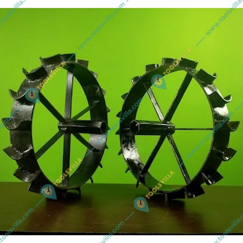 Heavy Duty 16 Inch Iron Wheel & Leveler Attachment Combo For 5 to 10 HP Petrol Power Tiller / Cultivator