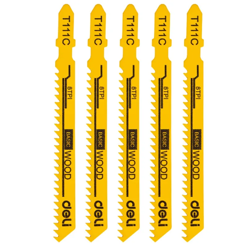 Deli 5 Pcs Jig Saw Blade (EDH-QJT008-E1)- Pack Of 2