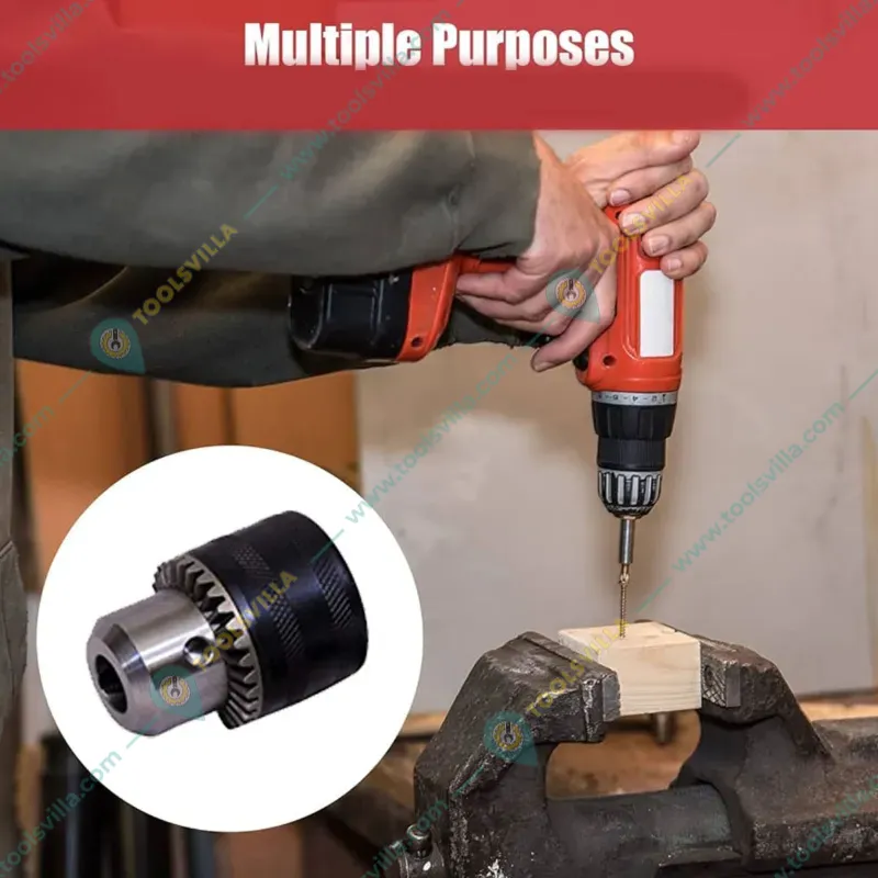 Jon Bhandari 10 mm Drill Chuck with Manual Key, 1/2-20 UNF
