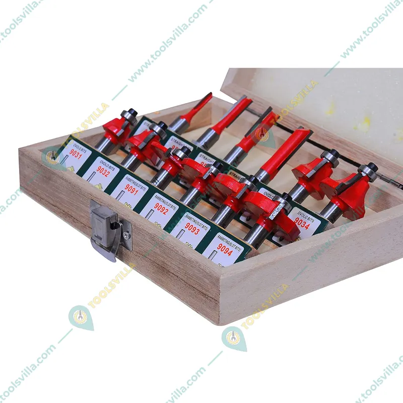 Jon Bhandari 12 Pcs 8 mm Classic Router Bit Set 