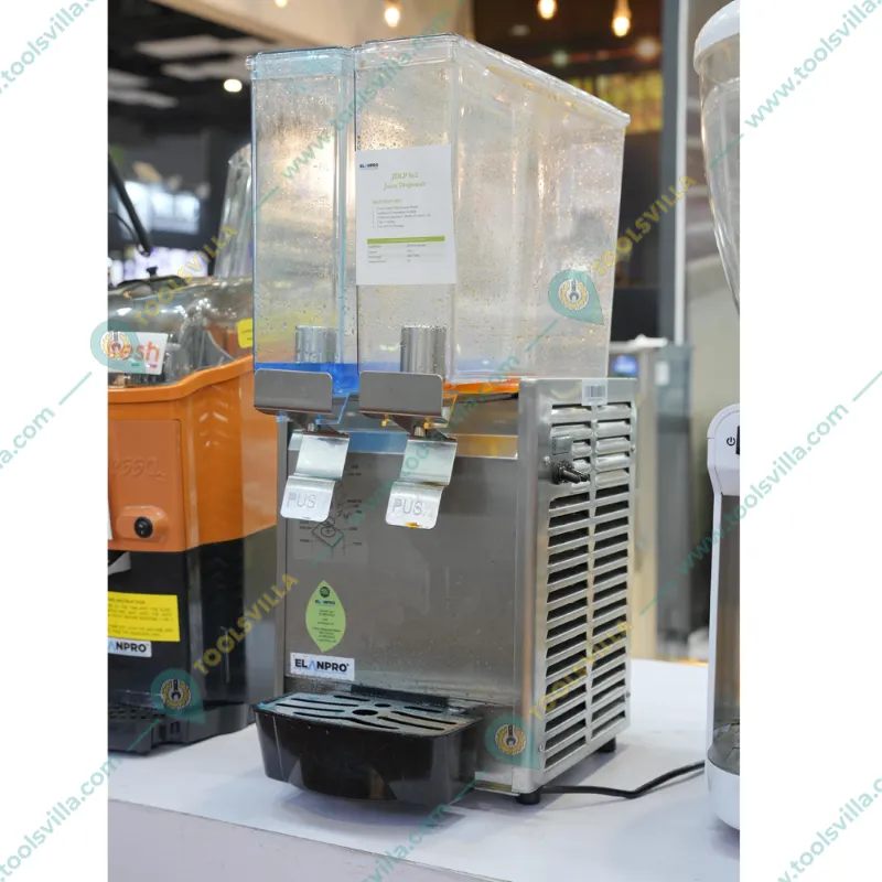  Elanpro JDLP 8x2 Electric Cold Juice Dispenser Machine, 8L+8L (16L)Capacity