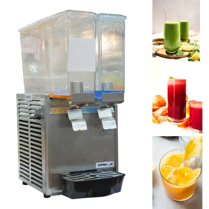  Elanpro JDLP 8x2 Electric Cold Juice Dispenser Machine, 8L+8L (16L)Capacity