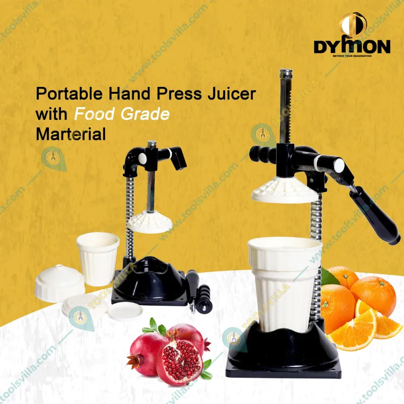 DYMON German Class Hand Press Juicer with Patented Cold Press Technology (US-2001)