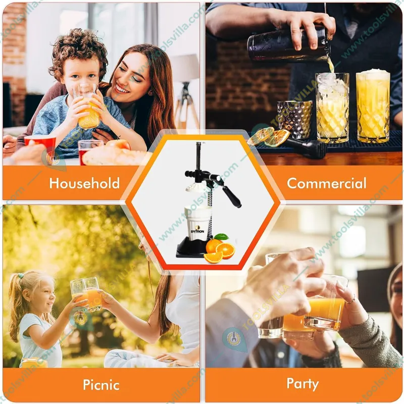 DYMON German Class Hand Press Juicer with Patented Cold Press Technology (US-2001)